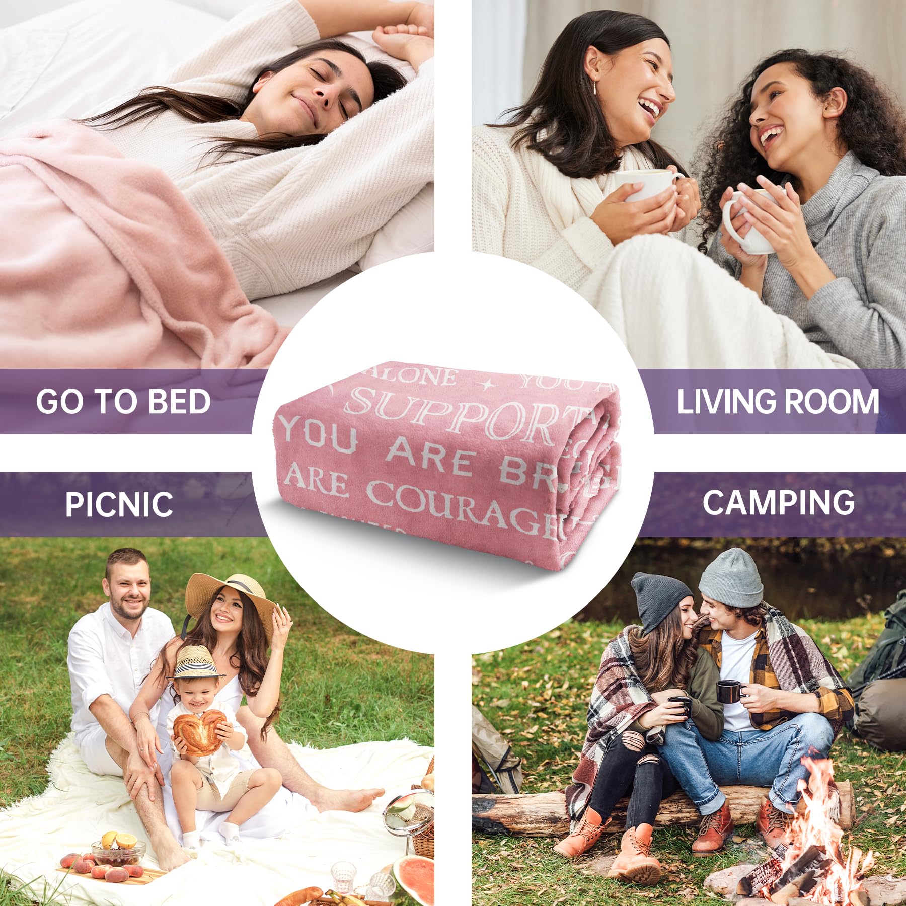 SteadStyle Get Well Blanket displayed for nap, car ride, or home use.