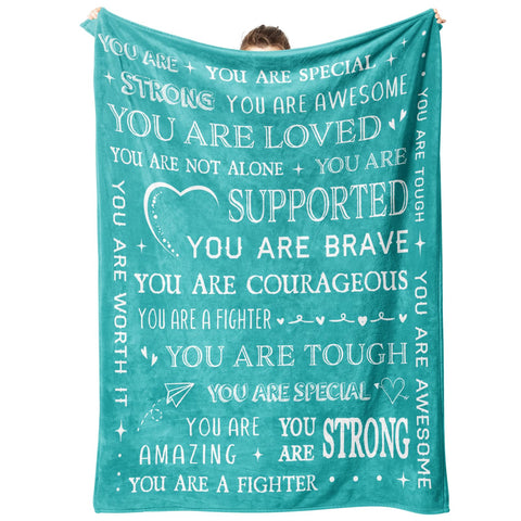 SteadStyle Get Well Soon blanket cozy texture close-up for comforting moments