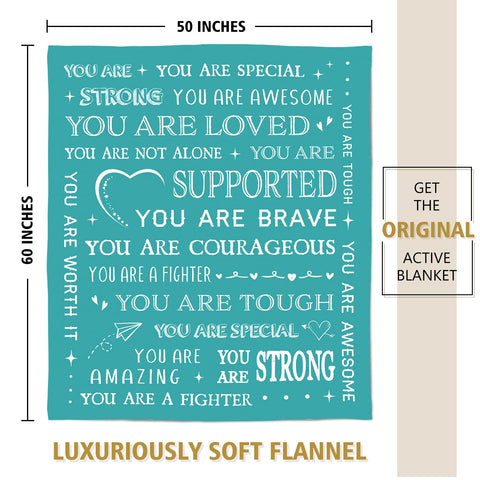 SteadStyle Get Well Soon blanket size 50x60 inches for versatile comfort