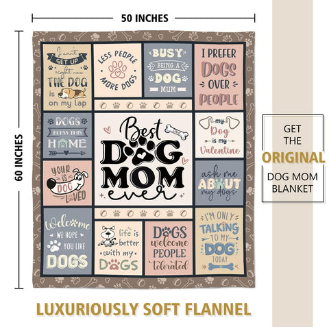 SteadStyle dog mom gift blanket adds warmth for lounging at home