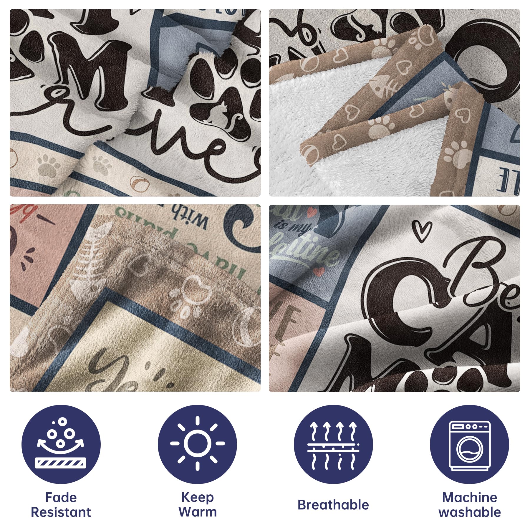 SteadStyle versatile cat mom blanket for indoor or outdoor use
