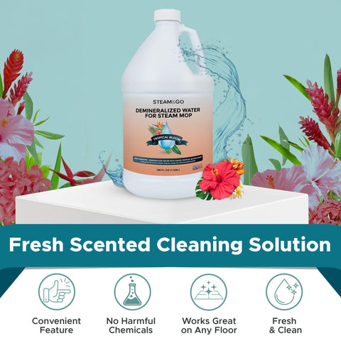 Steam & Go bottle cap highlighting ready-to-use convenience