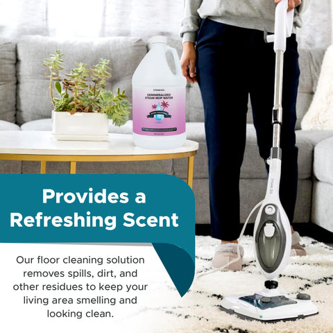 Steam and Go hardwood floor cleaning demonstrates safe protection and effective shine.