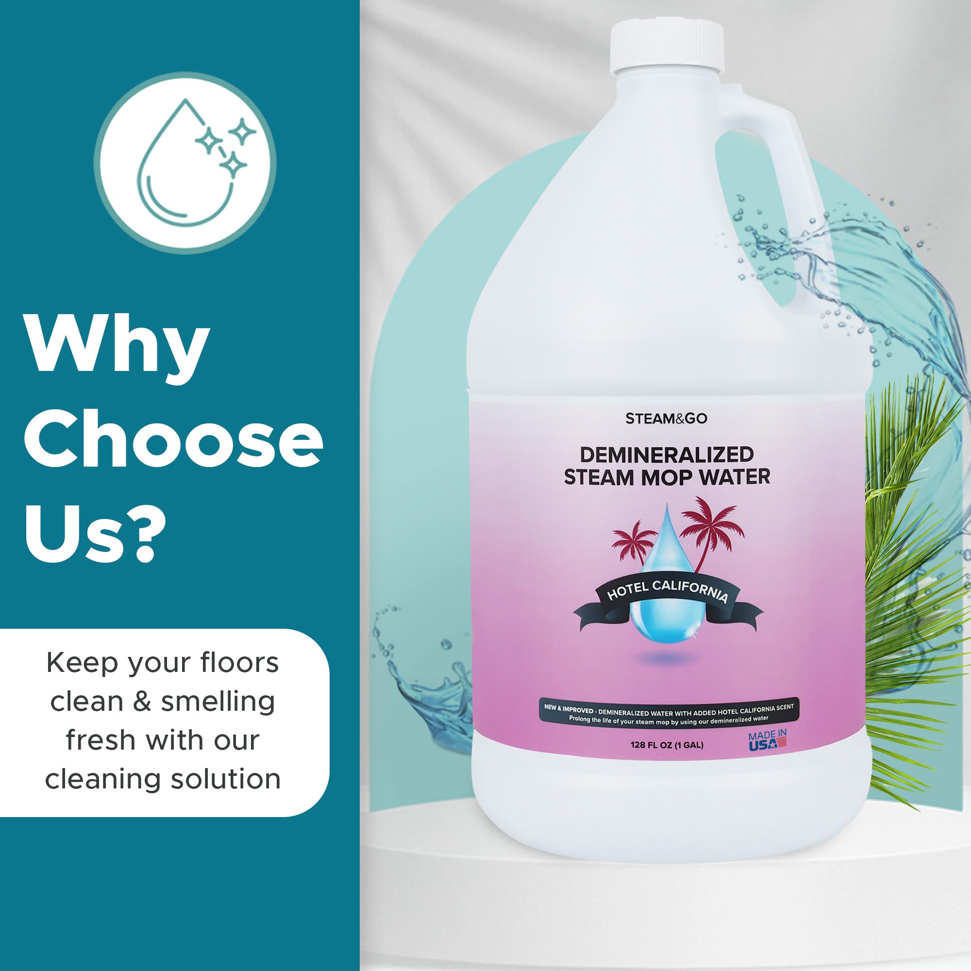Steam and Go Hotel California scent diffuser illustrates fresh rooms without harsh residues.