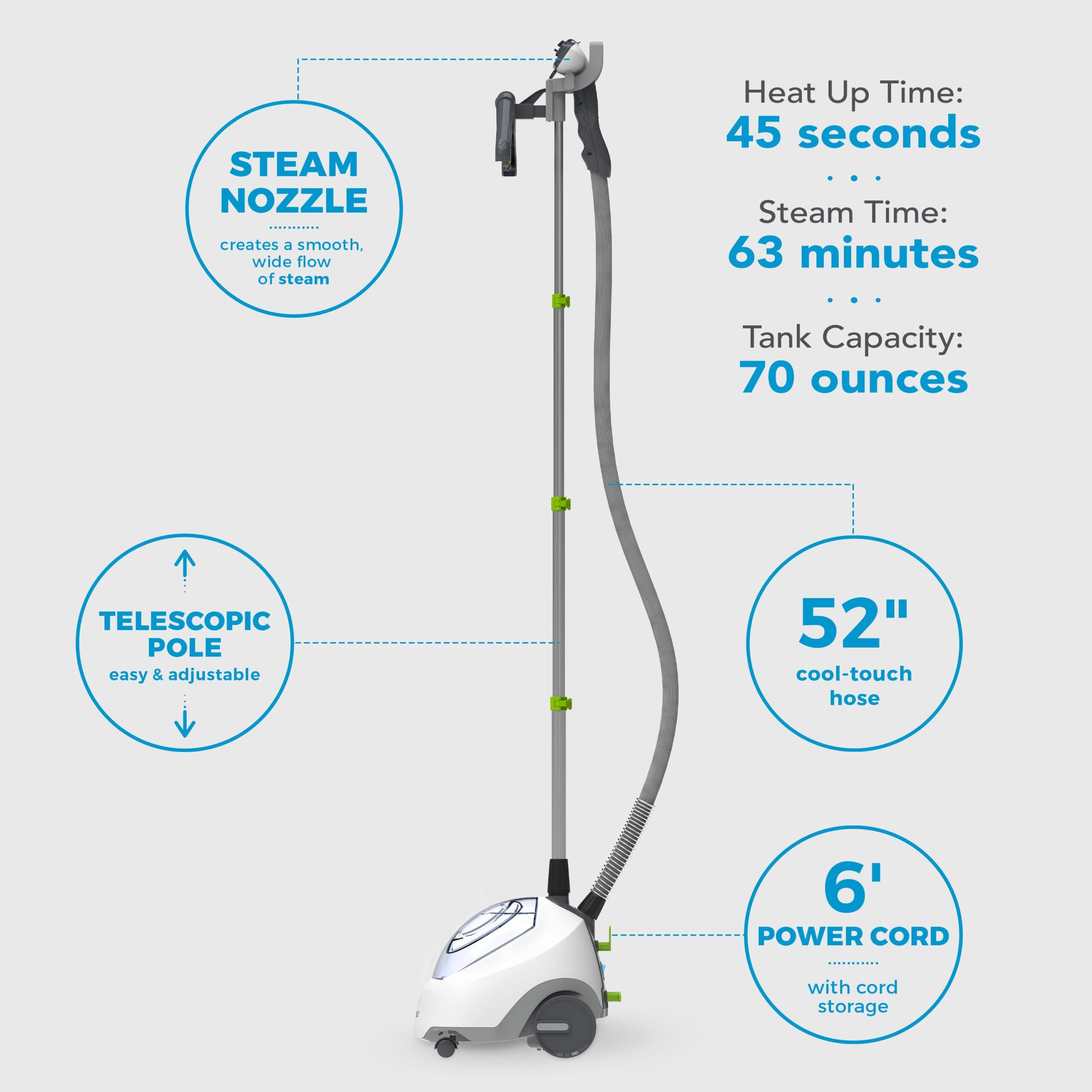Steamfast SF-520 cord wrap keeps cords tidy after steaming.