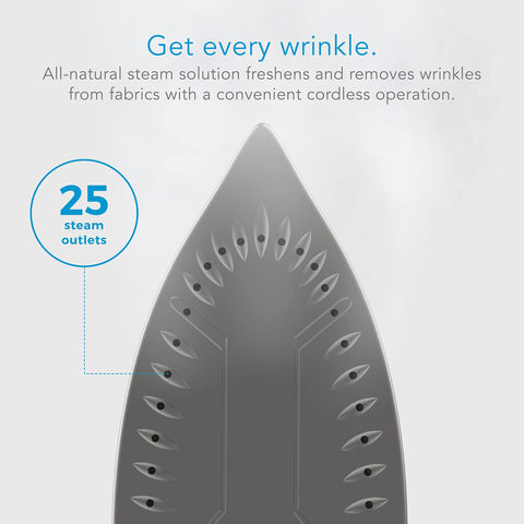 Steamfast SF-760 measuring cup simplifies fast water refills.