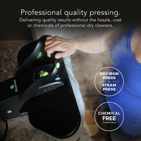 Steamfast SF-623 side profile demonstrates a compact tabletop design for small spaces.
