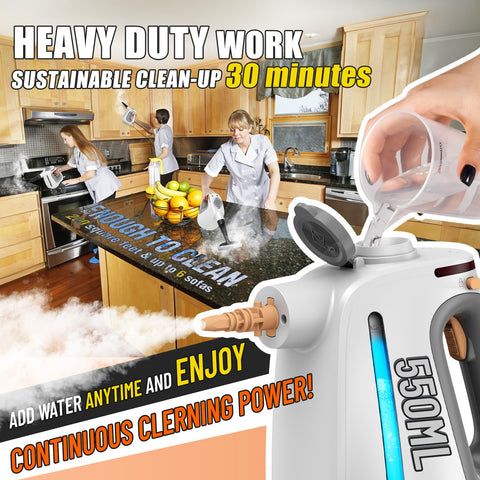 SteamFusion 11-piece accessory kit for versatile cleaning tasks
