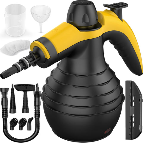 SteamWise handheld steam cleaner in action for quick, chemical-free cleaning around the home.