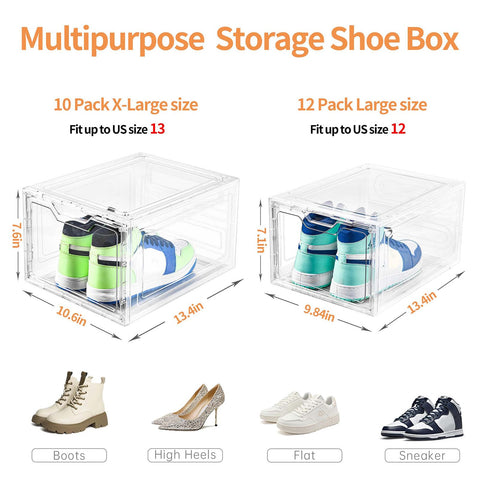 Stebopum shoe storage organizer shown in a closet for versatile use.