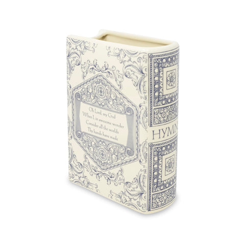 Steel Mill & Co vase ribbed pages detail adds literary charm to decor