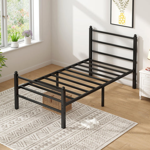 Steel Verve bed frame includes assembly tools for quick setup.