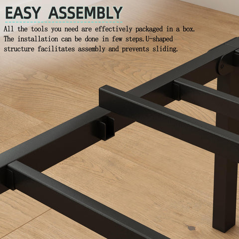 Steel Verve bed frame noise-free design supports undisturbed rest.