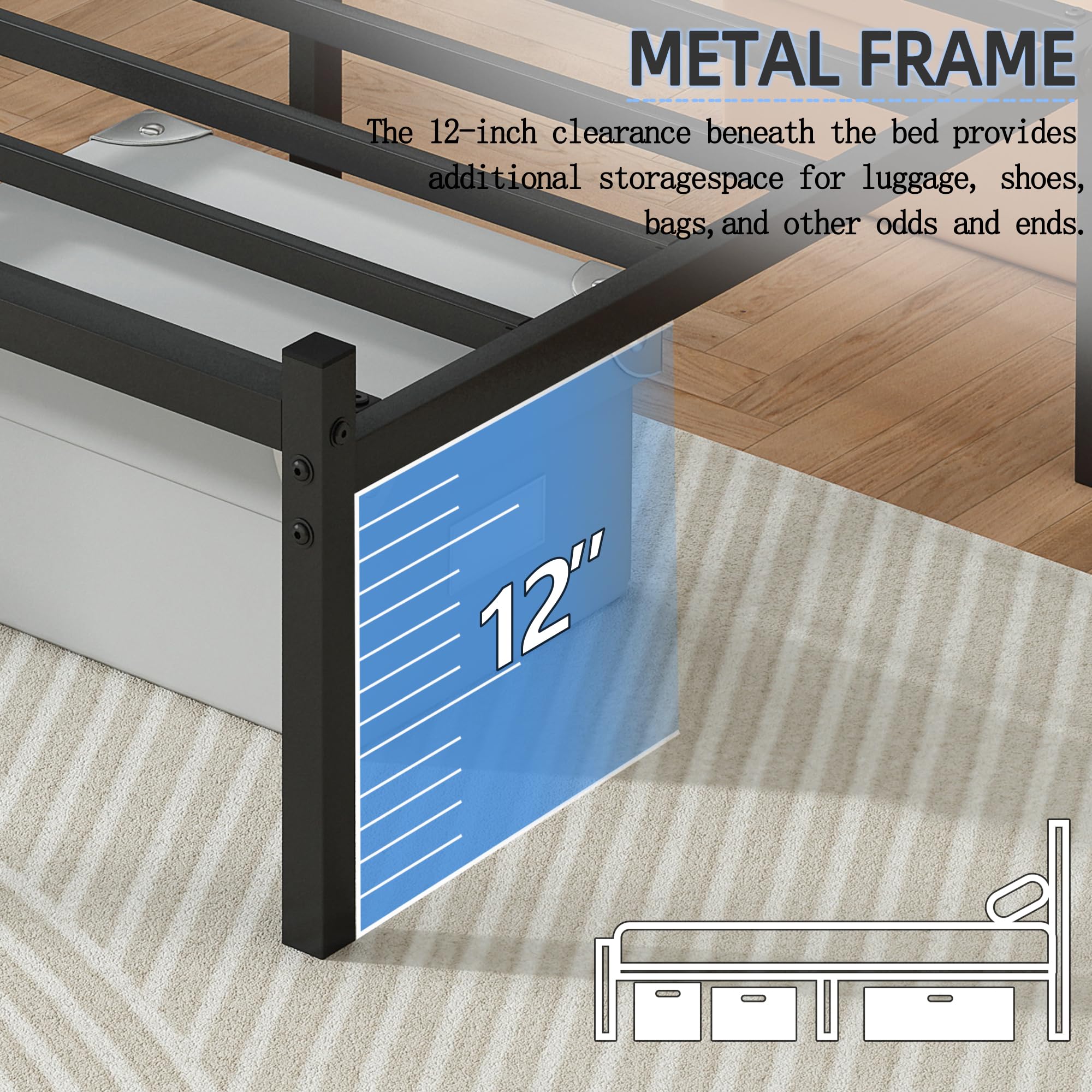 Steel Verve twin bed slats provide a reliable mattress foundation.
