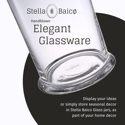 Stella Baicø bathroom storage jar for cotton balls and bath salts