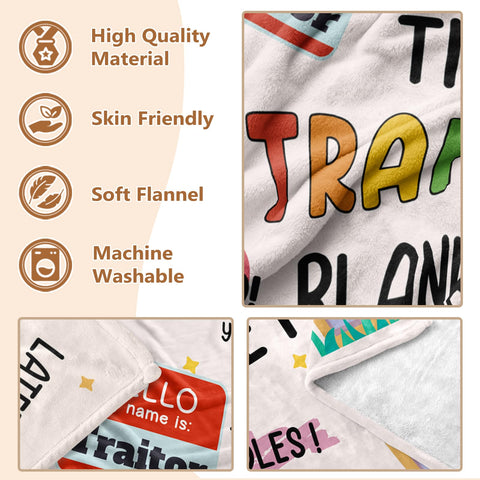 Stelogiift Traitor Blanket 60x50 inch size provides ample coverage.