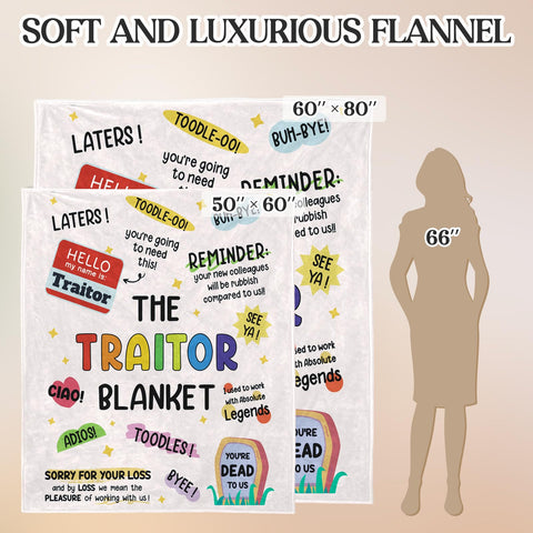 Stelogiift Traitor Blanket is washable for easy care.