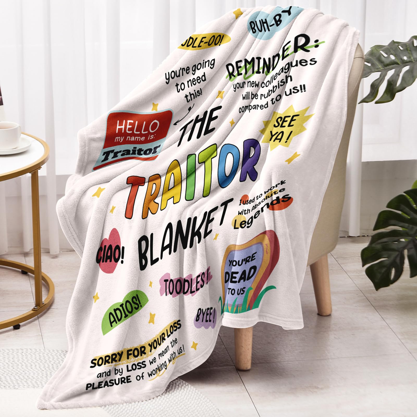 Stelogiift Traitor Blanket soft flannel for skin-friendly comfort.