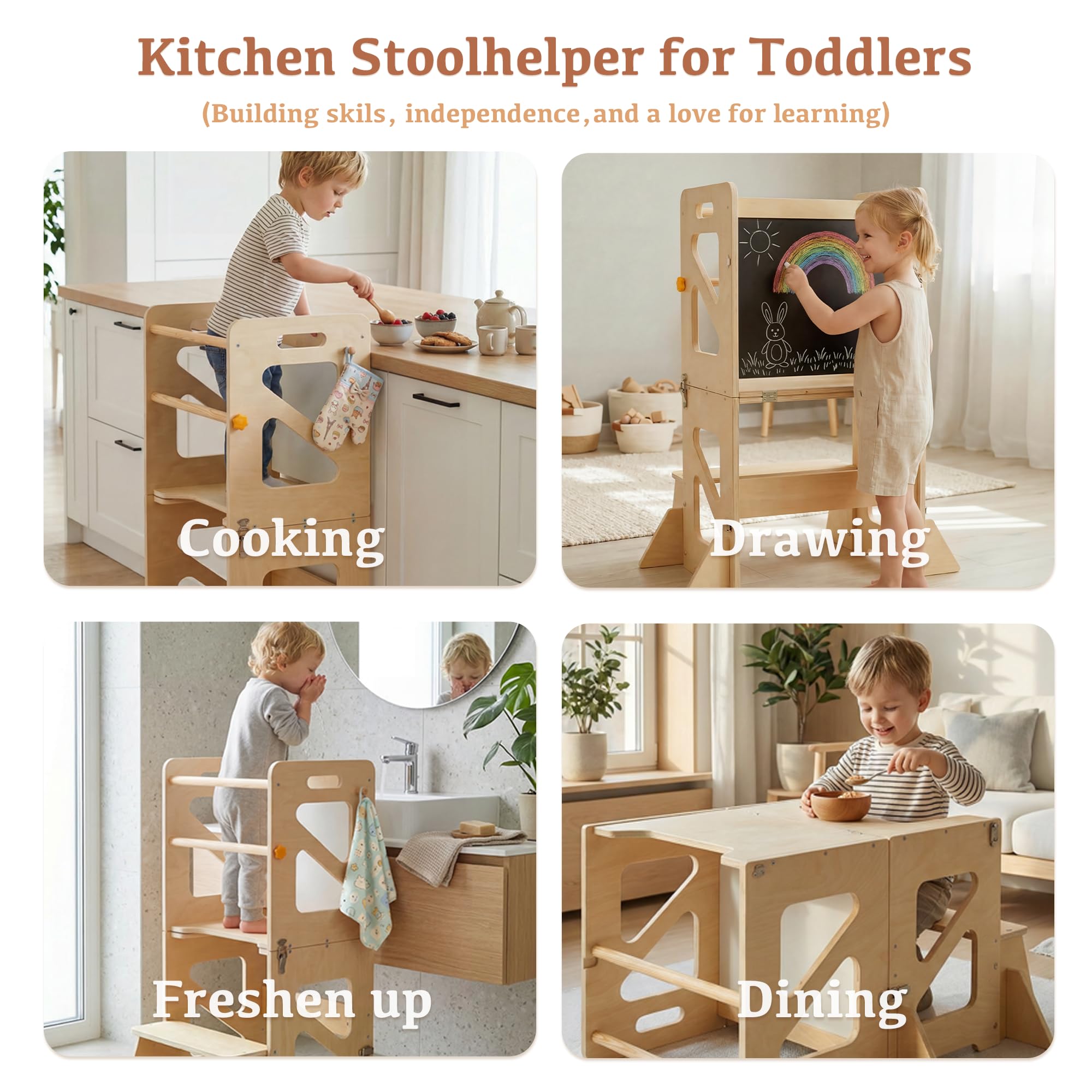 STEPLAY removable safety bars and polished edges for daily safety