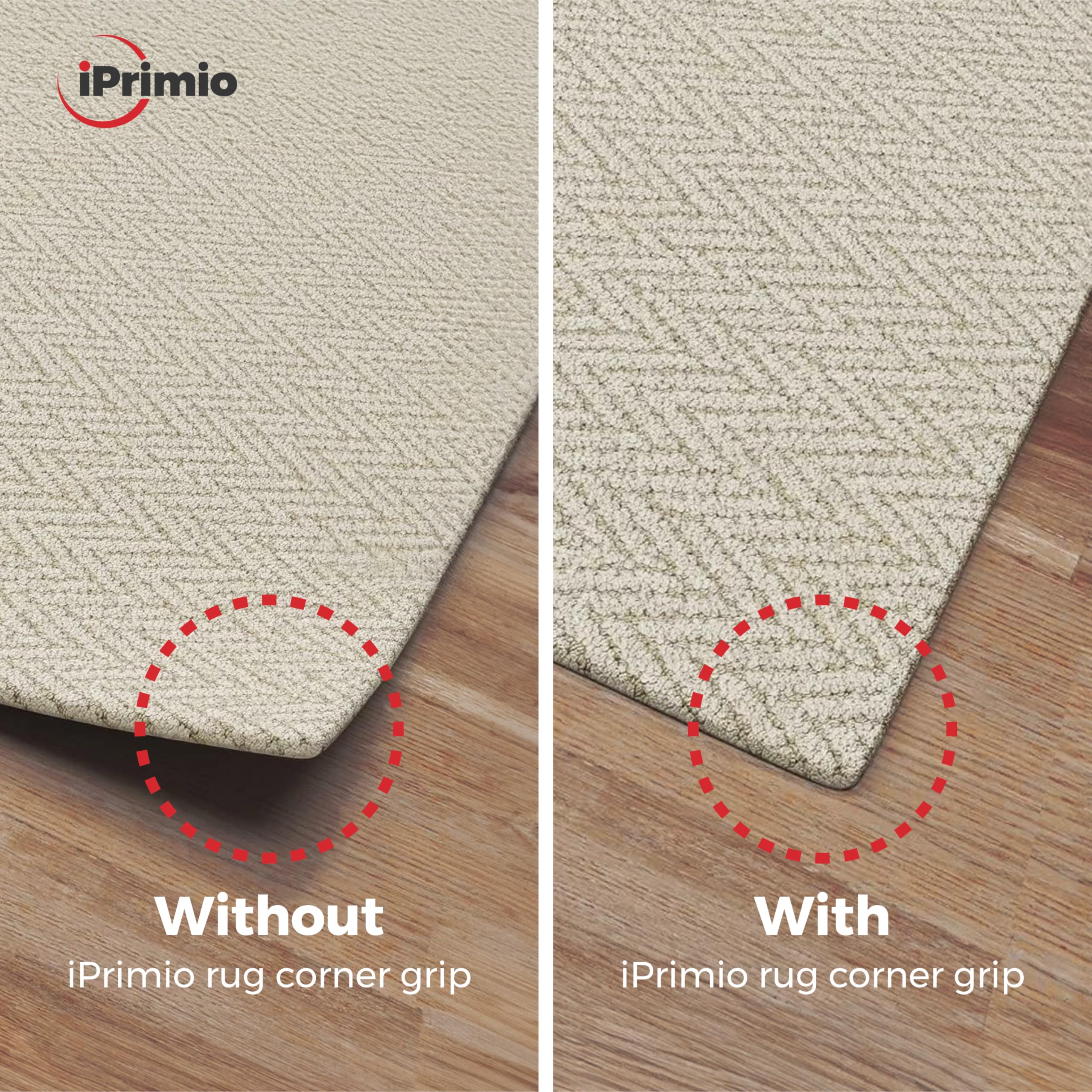 No residue left on floors after using StepNGrip iPrimio rug gripper