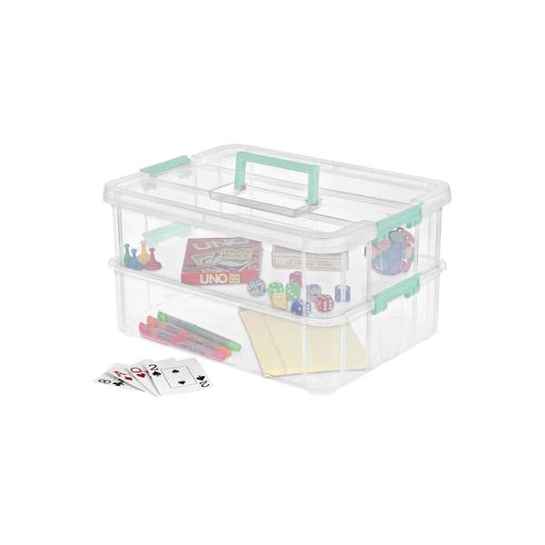 Sterilite 1427CLR stackable layers save space and improve stability