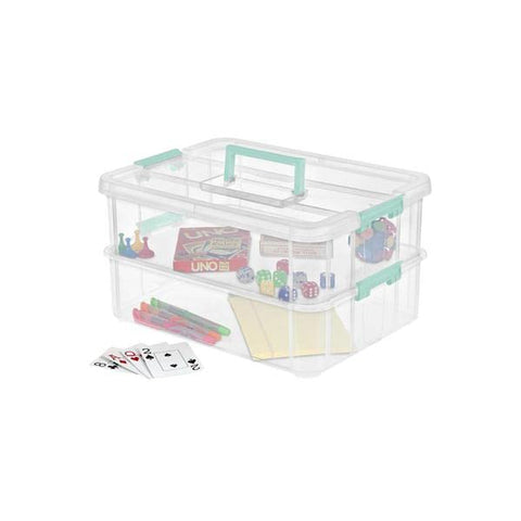Sterilite 1427CLR stackable layers save space and improve stability
