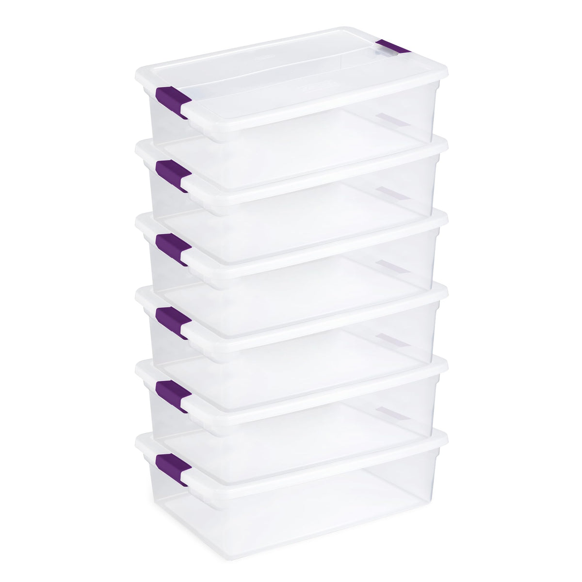 Sterilite 32qt ClearView latch box shows contents for quick access.