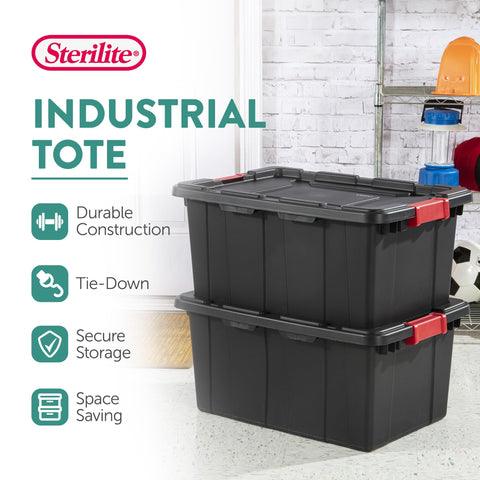 Sterilite tote open top highlighting interior space for organization