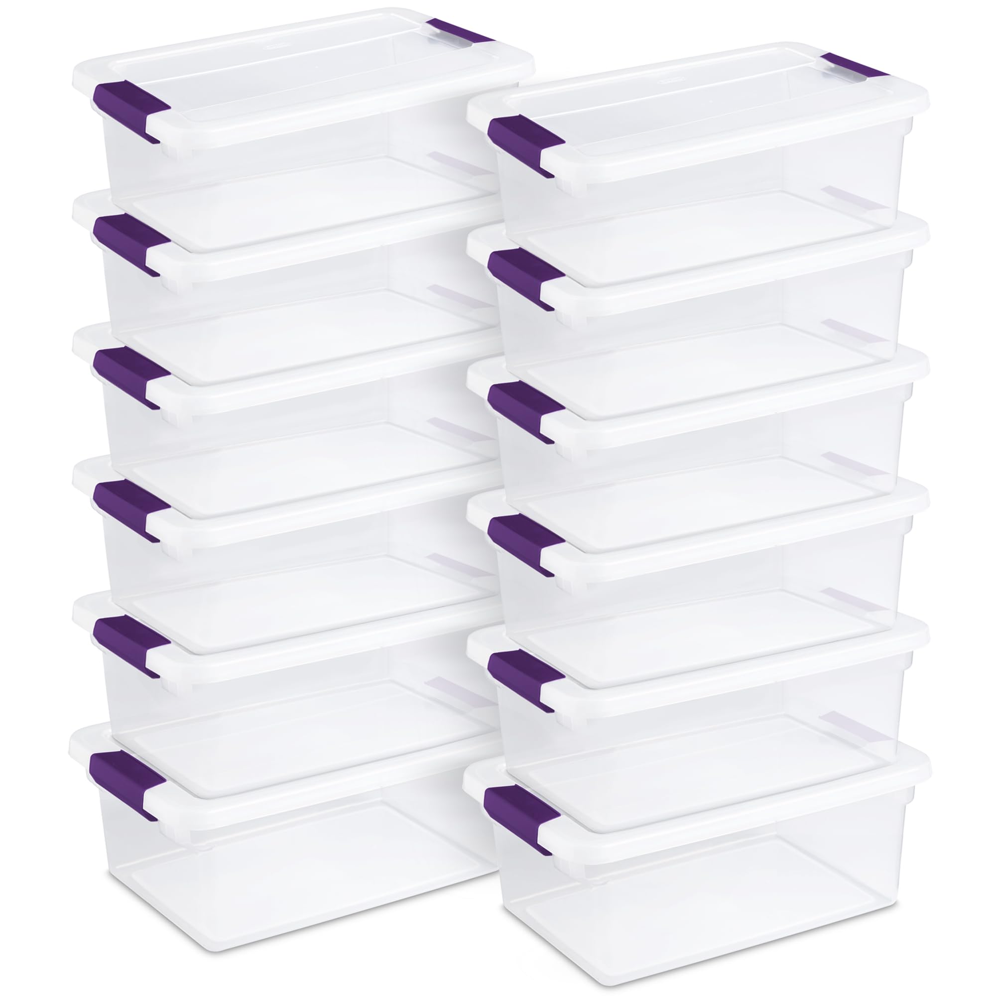 Sterilite ClearView latch box shows contents at a glance for quick retrieval
