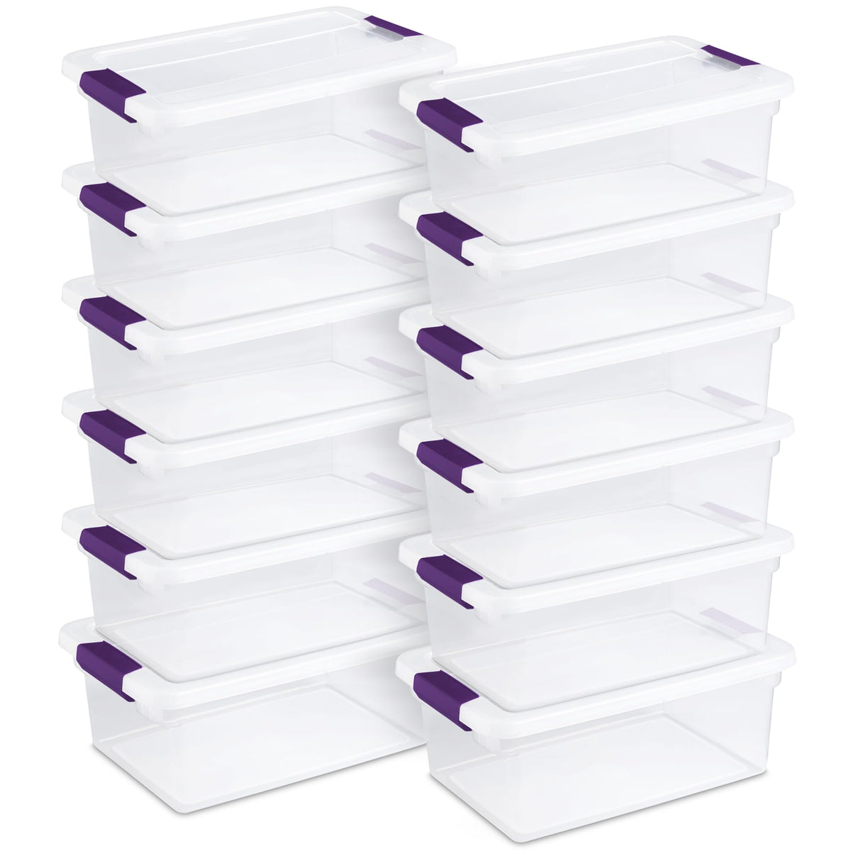 Sterilite ClearView latch box shows contents at a glance for quick retrieval