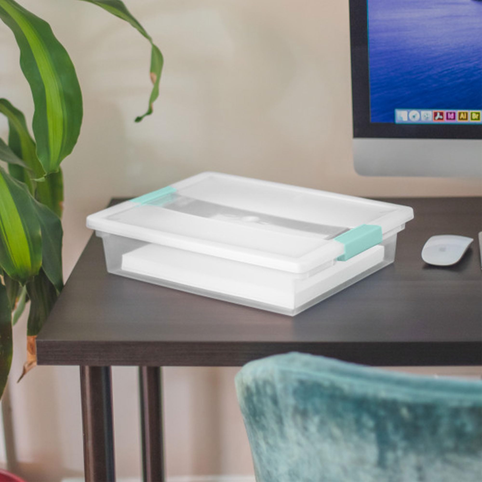 Sterilite clip box ideal for crafts and small parts storage.