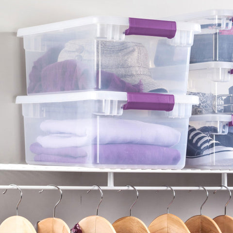 Sterilite dorm and bedroom organization bin for small spaces
