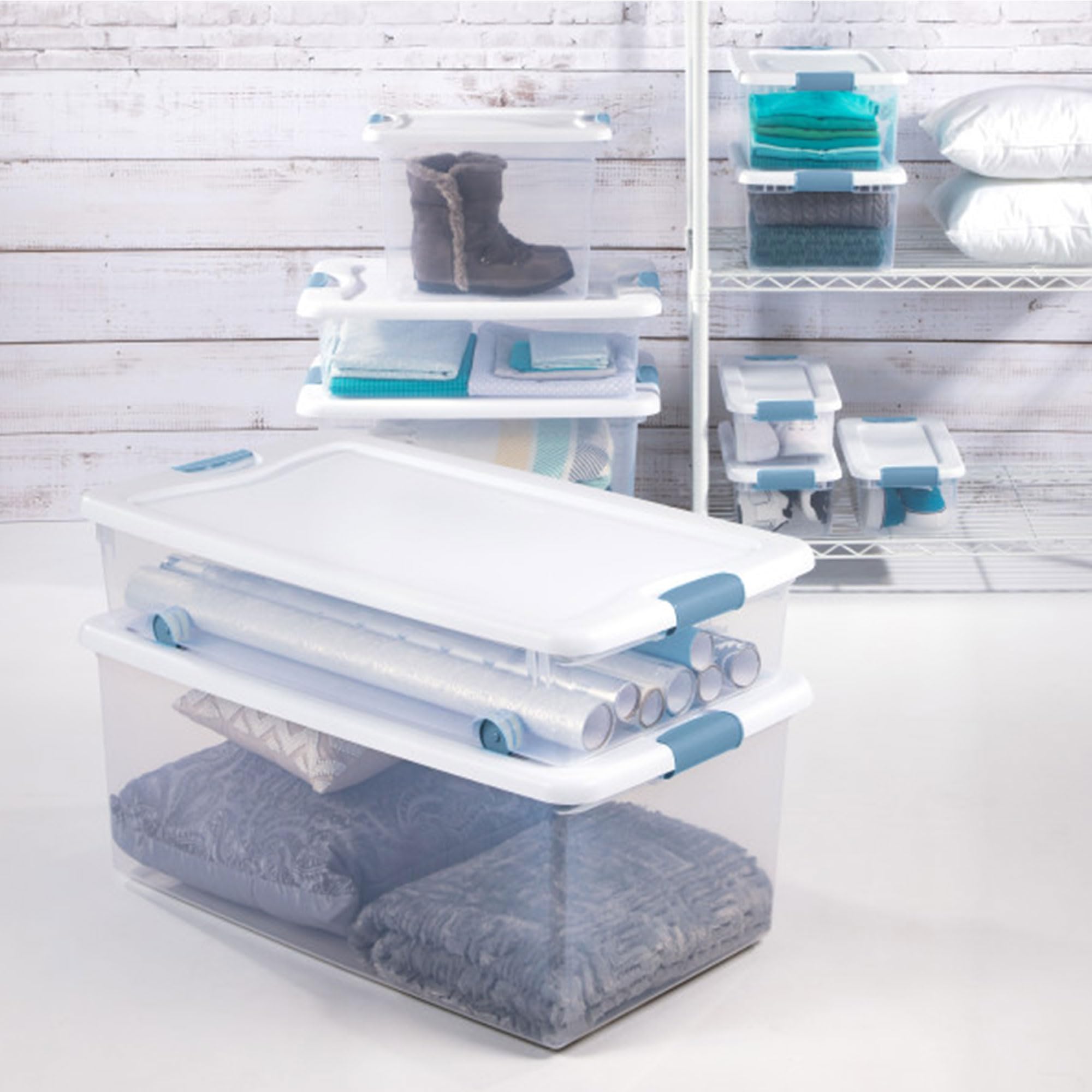 Sterilite durable storage container, USA-made, BPA-free and phthalate-free.