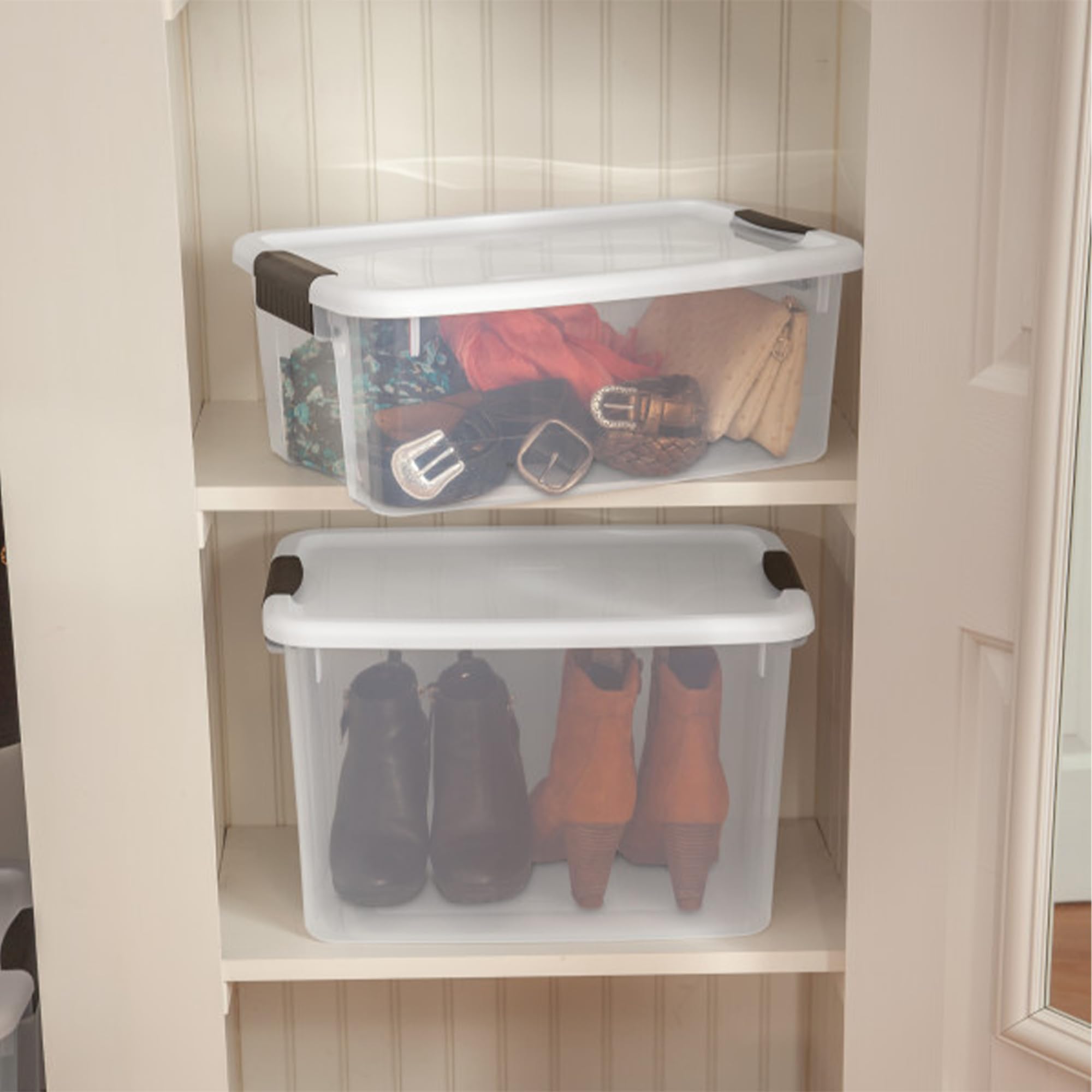 Sterilite pantry kitchen storage bin for dry goods