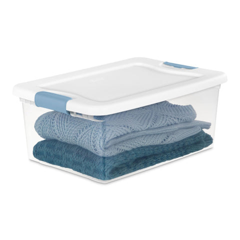 BPA-free Sterilite box keeps items protected from dust and moisture.