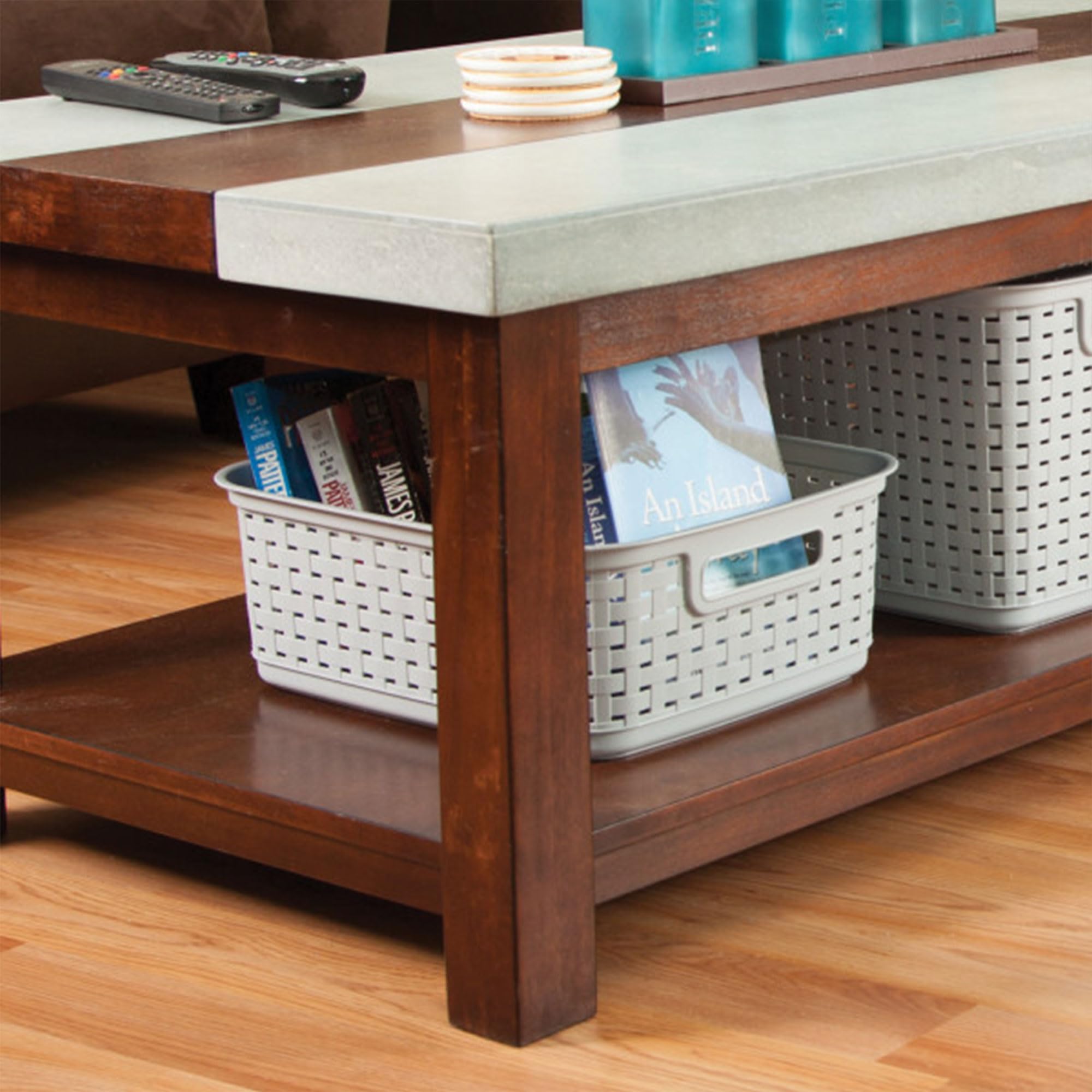 Sterilite made in the USA basket set supports local manufacturing.