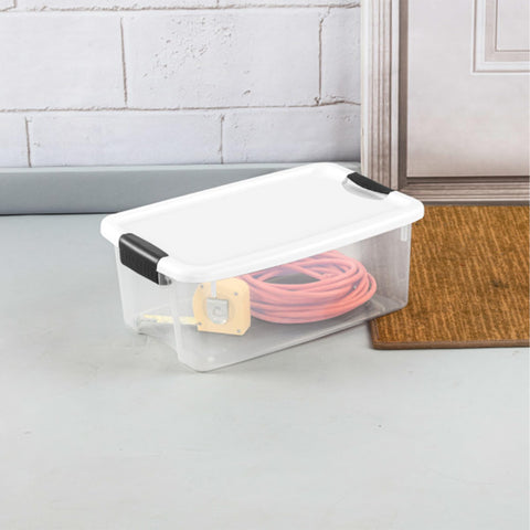 Sterilite stackable storage box design helps maximize vertical space