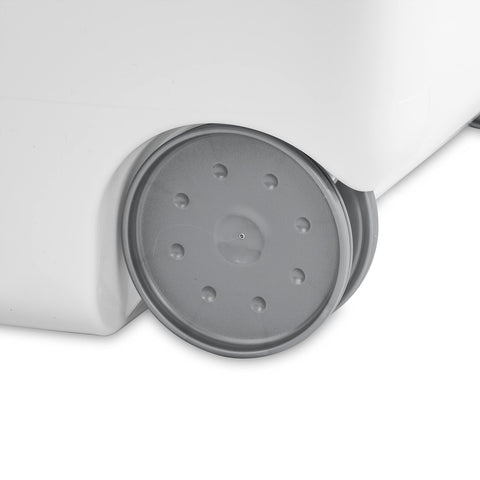 Sterilite tall slim hamper profile fits in corners without crowding rooms