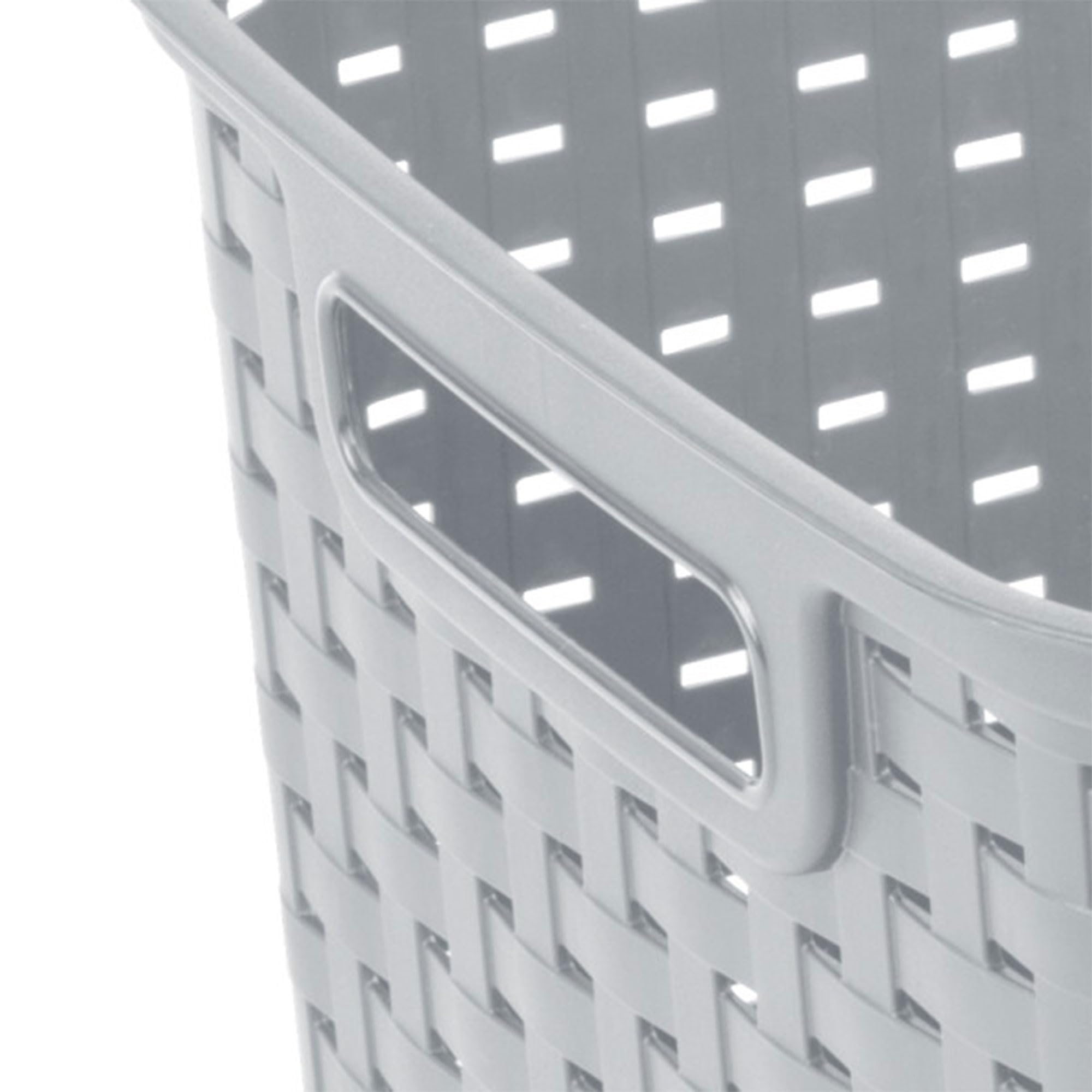Sterilite kitchen counter storage basket for quick, stylish decluttering.