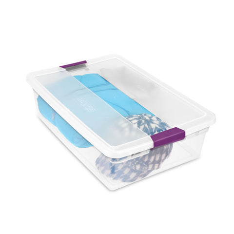 Sterilite translucent design lets items identify at a glance.