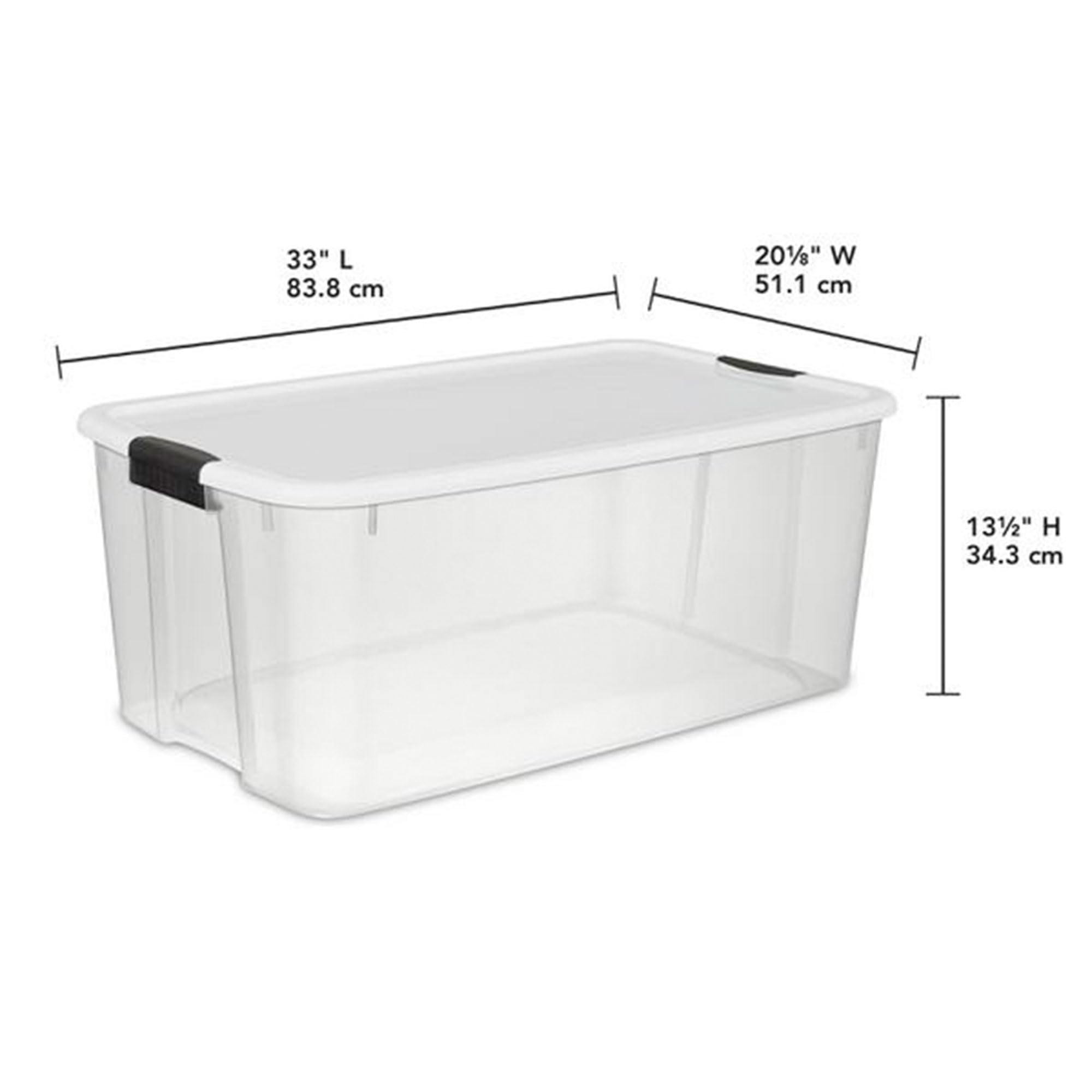 Sterilite Ultra Latching Box heavy-duty latches keep contents protected
