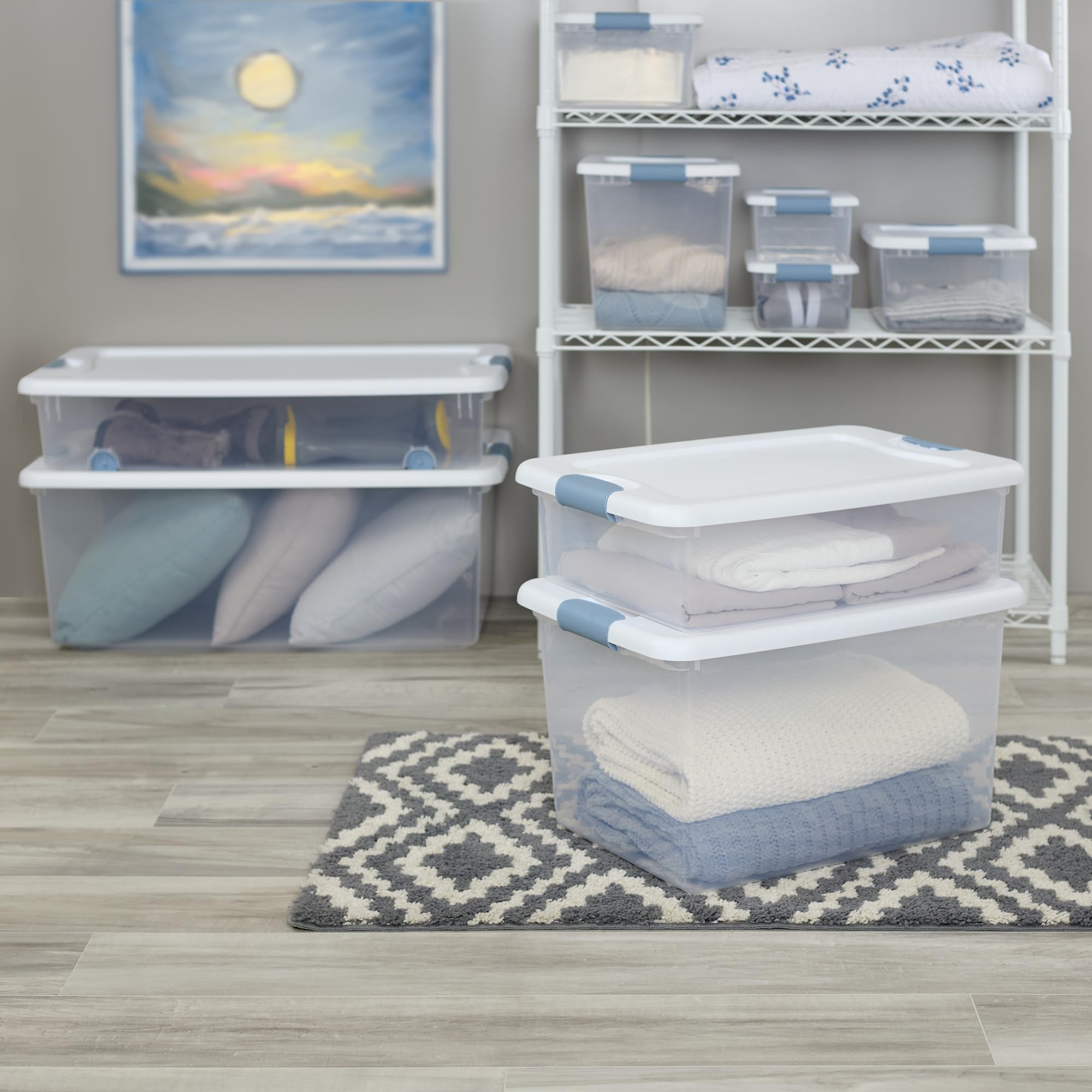 Made in the USA Sterilite storage bin built for long-term use.