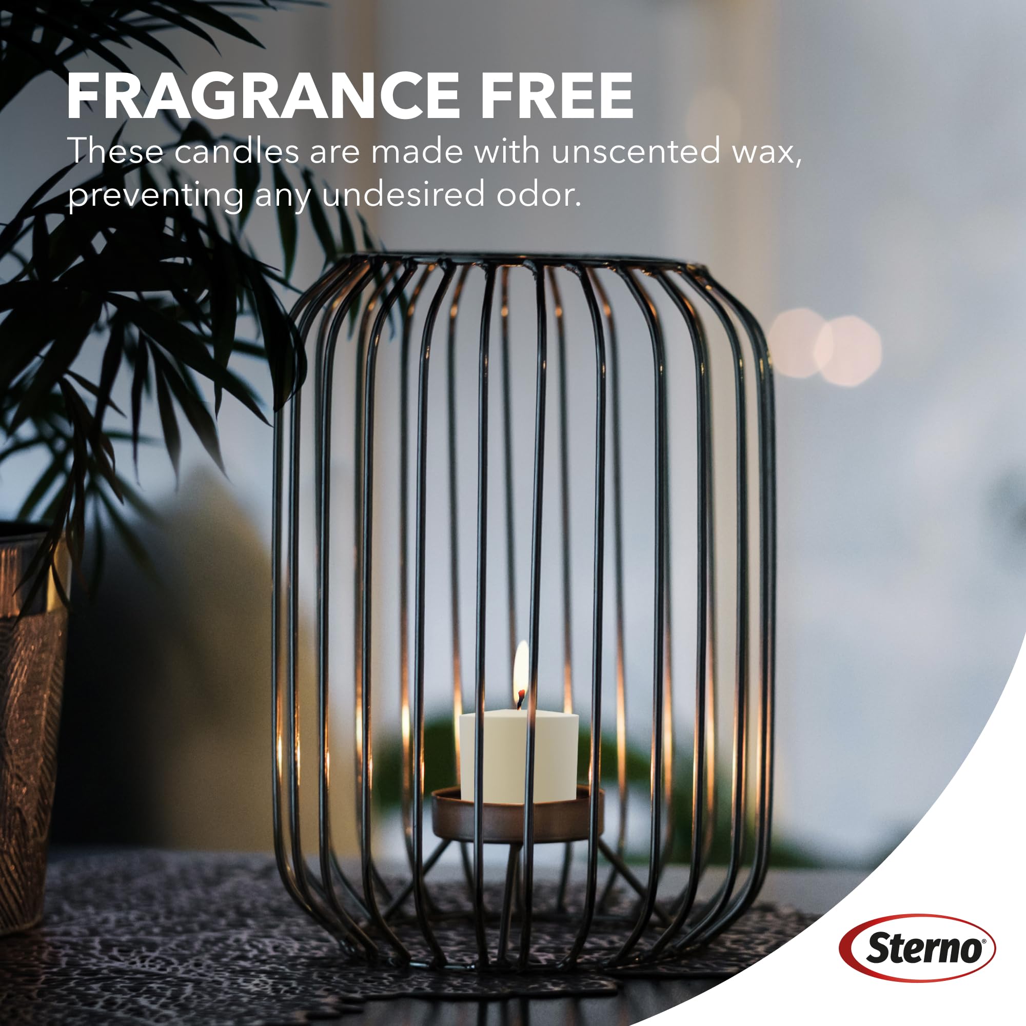 Sterno catering and home entertaining candles simplify event decor.
