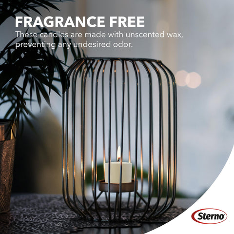 Sterno catering and home entertaining candles simplify event decor.