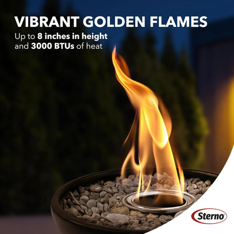 Sterno Gel Fuel suited for tabletop fires and small fire pits.