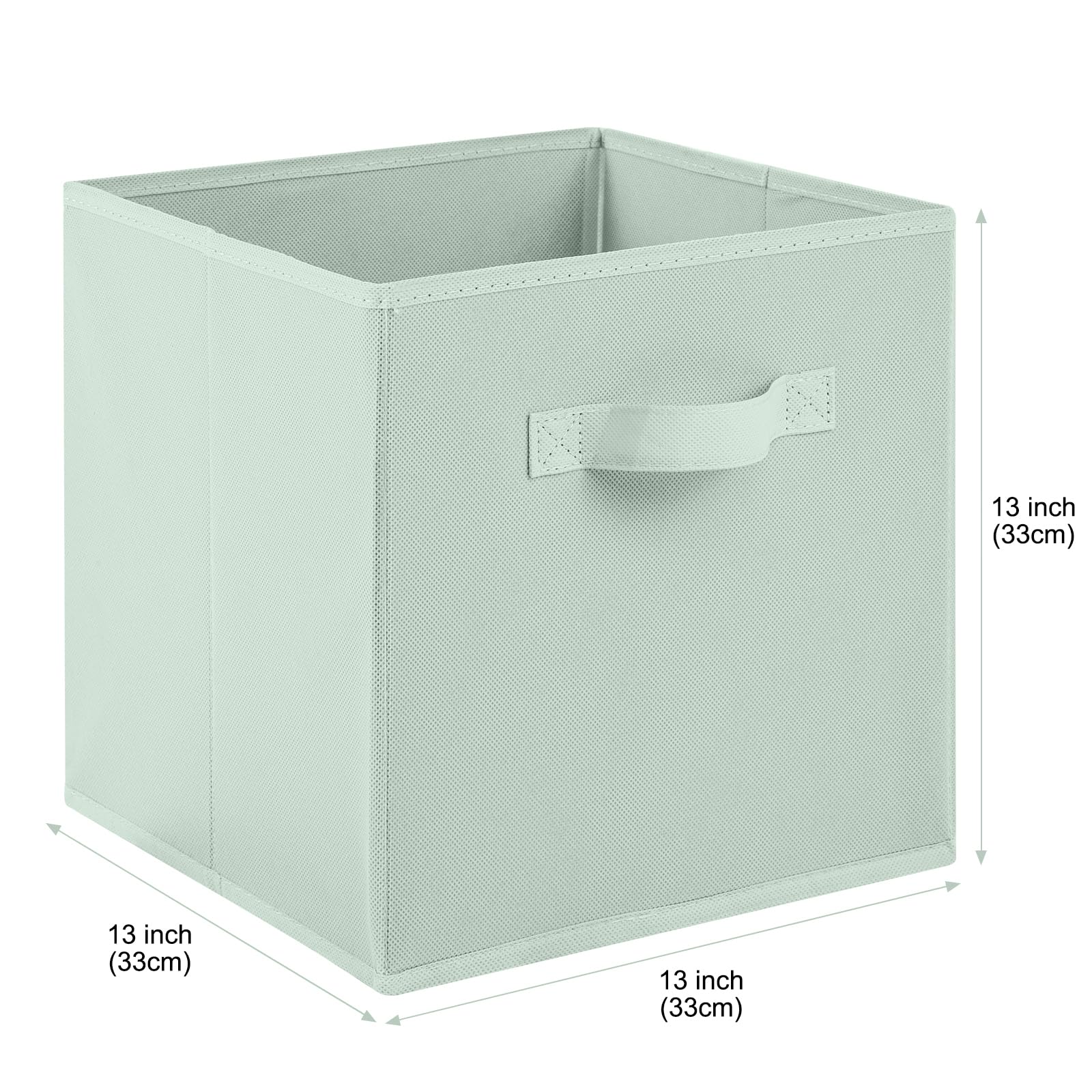 Stero 13x13 storage bin color set stacked neatly for kids' room decor.