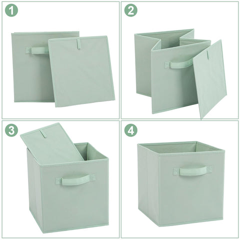 Stero Fabric Storage Bins fabric texture detail highlights durable non-woven material.