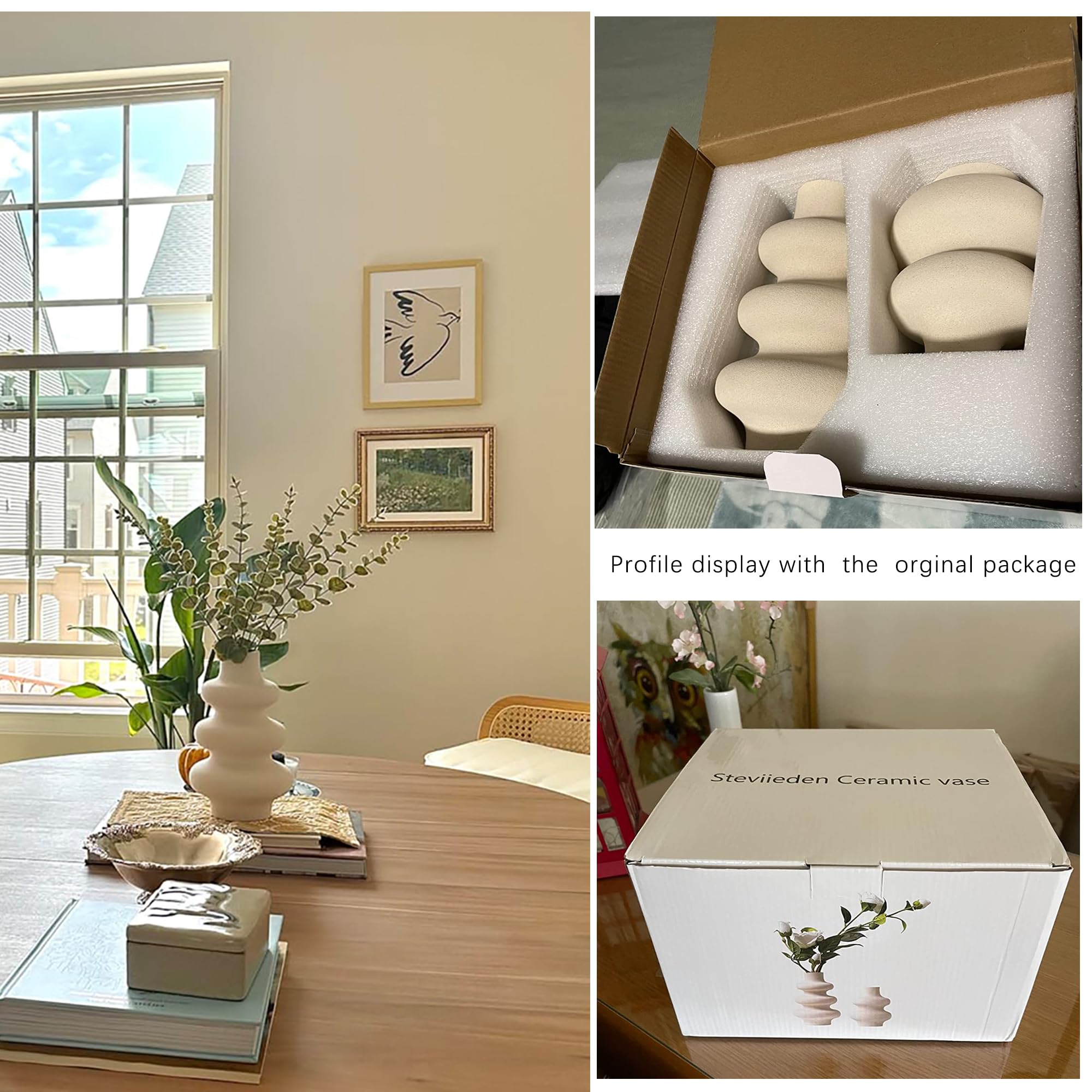 Steviieden donut design vases ideal boho wedding centerpieces