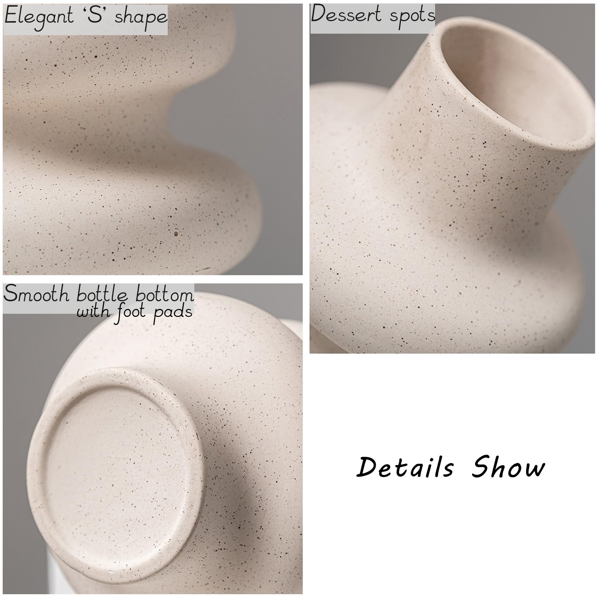 Steviieden small vase versatile for pampas grass and dried arrangements