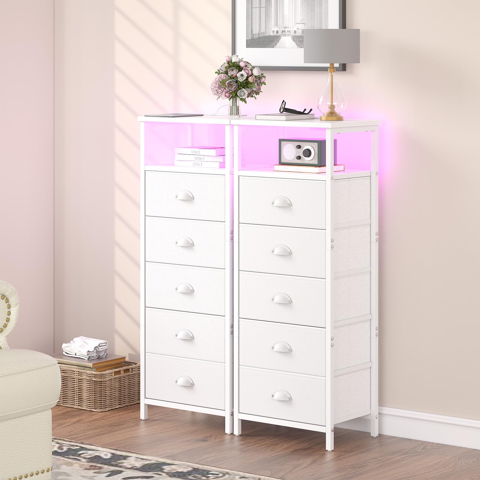 sthmec nightstand with four adjustable feet for stable placement